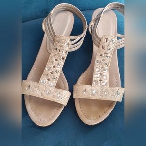 Silver with rhinestones, New York Transit, Women's Shoes